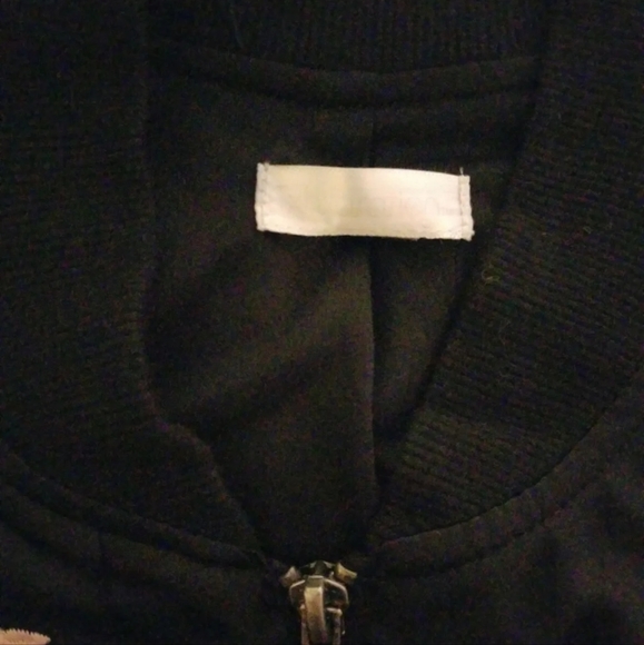 Women's black jacket floral Blouse lining full zip various sizes - Picture 8 of 8